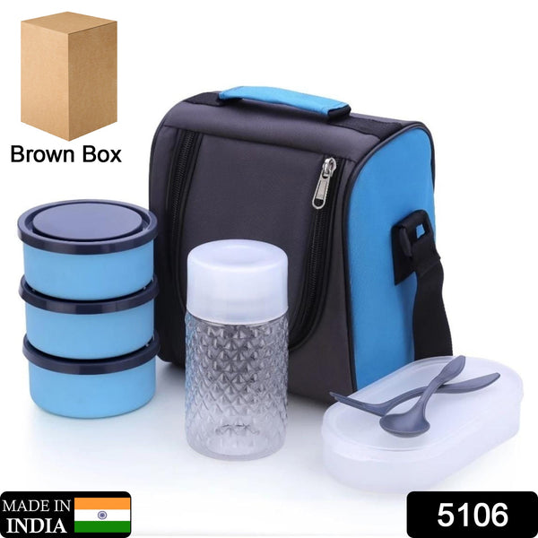 All-in-one lunch box with carrying bag