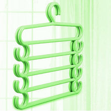 Multi-Purpose 5 Layers Trouser Hanger Magic Closet Hanger Space Saver Storage Plastic Hanger (1 Pc / Mix Color)