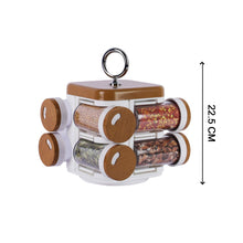 Ganesh Storewell spice rack, 8-piece plastic set.