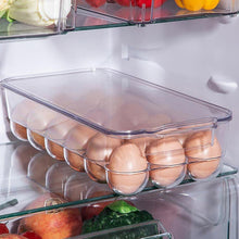 Plastic 18 Cavity Egg Storage Box Or Egg Trays For Refrigerator With Lid & Handles High Quality, Rectangular Egg Tray Box For 18 Egg (1 Pc)