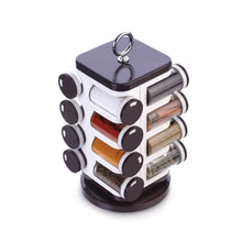 Ganesh revolving spice rack, 16 dispensers, 100 ml each, plastic and ABS.