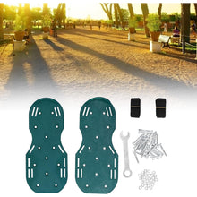 Lawn Aerator Sandals, Garden Grass Aerator Spiked Sandals Green Studded Shoes for Yard Patio Garden Excavation