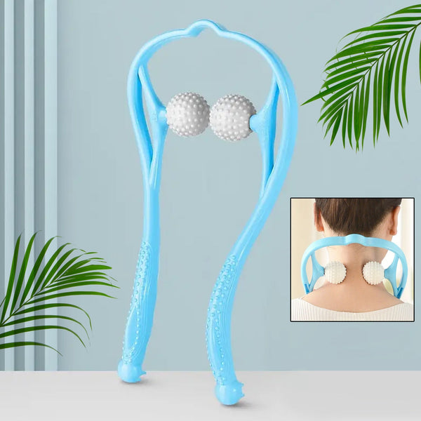 Neck Shoulder Massager, 13.5x7.08in Portable Relieving the Back for Men Relieving the Waist Women, Gym Equipment