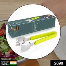 Practical salad serving tongs for holding and picking up food items.