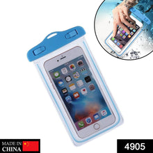 Water-resistant mobile pouch cover for protection against water and moisture.