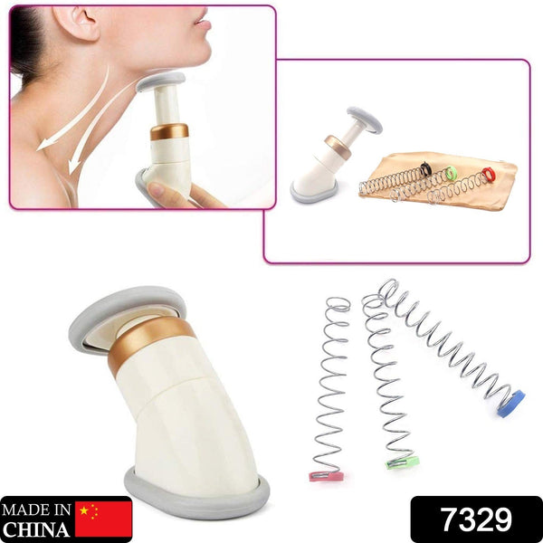 Facial massager for reducing double chin and enhancing jawline